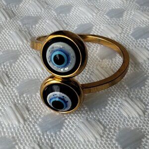 Evil Eye, Jewelry Lot, Beaded Stretch Bracelets, Ring, 7pcs.